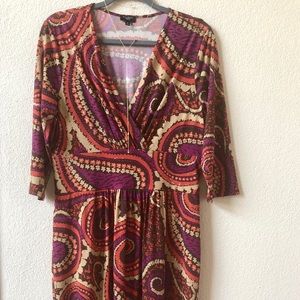 Bohemian Paisley Talbots Summer Dress! Like New!